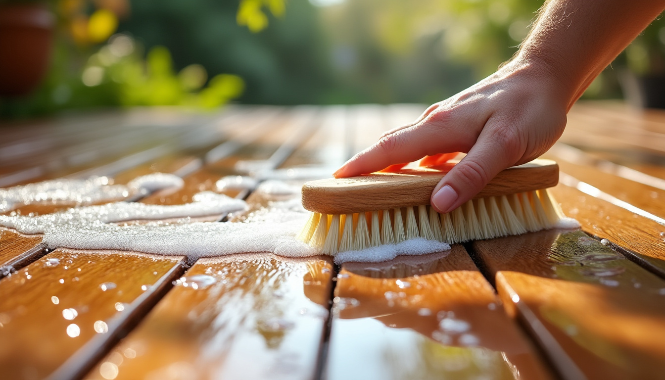 découvrez des méthodes efficaces et des conseils pratiques pour nettoyer une terrasse en bois et lui redonner toute sa beauté.