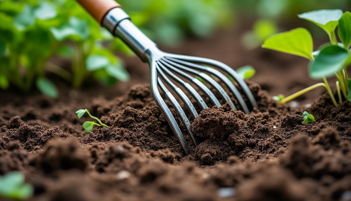 découvrez le râteau de désherbage gamm vert, un outil performant pour éliminer efficacement les mauvaises herbes et entretenir votre jardin avec simplicité.