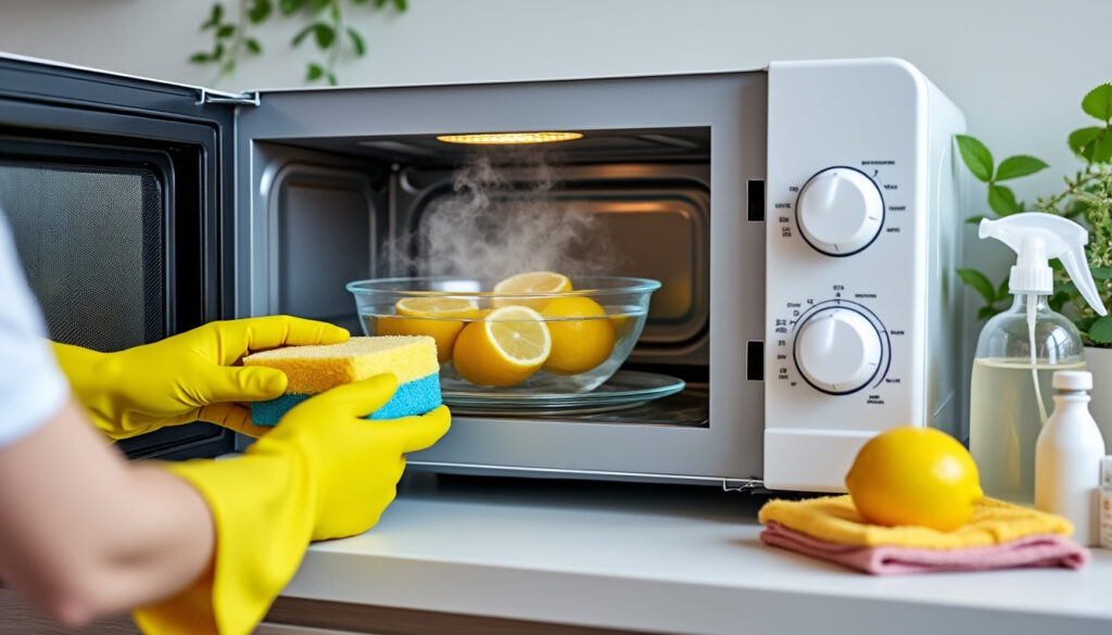 découvrez des astuces et méthodes pratiques pour nettoyer efficacement votre micro-ondes et le garder impeccable en toute simplicité.