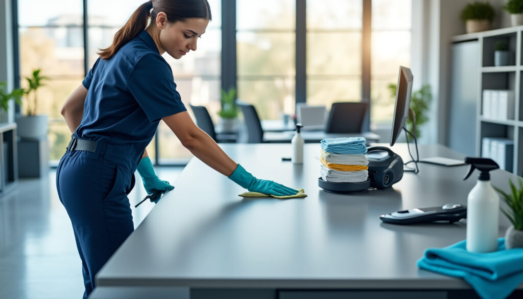 découvrez tout ce qu'il faut savoir sur le nettoyage de bureaux : méthodes efficaces, coûts estimatifs et conseils pratiques pour un espace de travail sain et propre.